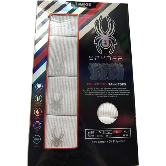 SPYDER PRO-COTTON SMALL SIZE ACTIVE SPORTS BOYS TANK TOPS SHIRT GYM SPORT - Picture 2 of 4